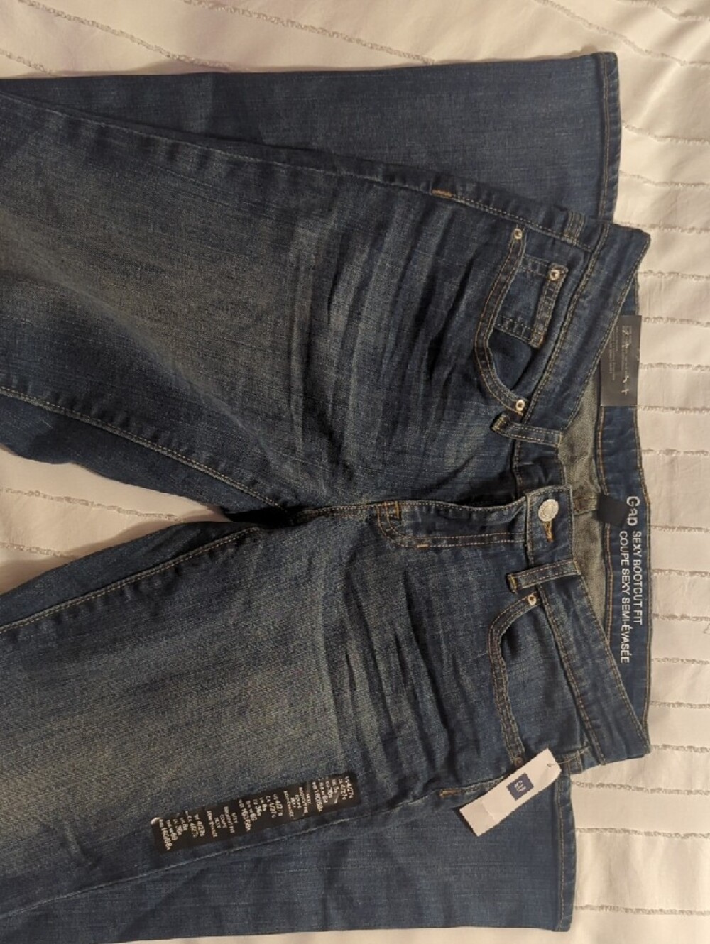 GAP Women's Dark Blue Boot-Cut Jeans - Picture 2 of 4